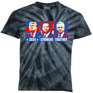 2024 Felon Weirdos Trump Vance Support Rfkj President Rally Kids Tie-Dye T-Shirt