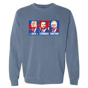 2024 Felon Weirdos Trump Vance Support Rfkj President Rally Garment-Dyed Sweatshirt