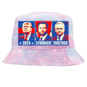 2024 Felon Weirdos Trump Vance Support Rfkj President Rally Tie-Dyed Bucket Hat