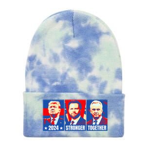 2024 Felon Weirdos Trump Vance Support Rfkj President Rally Tie Dye 12in Knit Beanie