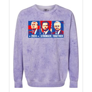 2024 Felon Weirdos Trump Vance Support Rfkj President Rally Colorblast Crewneck Sweatshirt