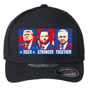 2024 Felon Weirdos Trump Vance Support Rfkj President Rally Flexfit Unipanel Trucker Cap