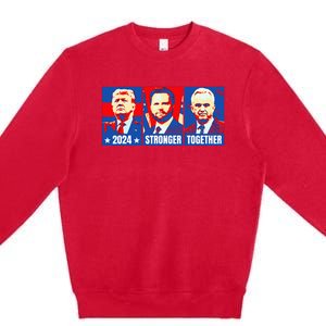 2024 Felon Weirdos Trump Vance Support Rfkj President Rally Premium Crewneck Sweatshirt