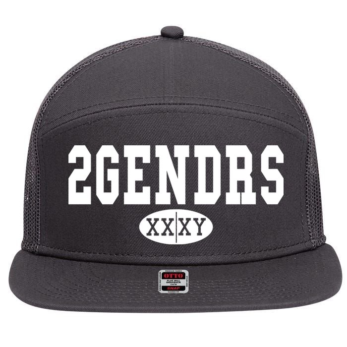2 Genders 7 Panel Mesh Trucker Snapback Hat