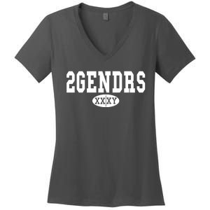 2 Genders Women's V-Neck T-Shirt