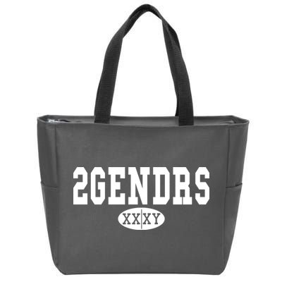 2 Genders Zip Tote Bag