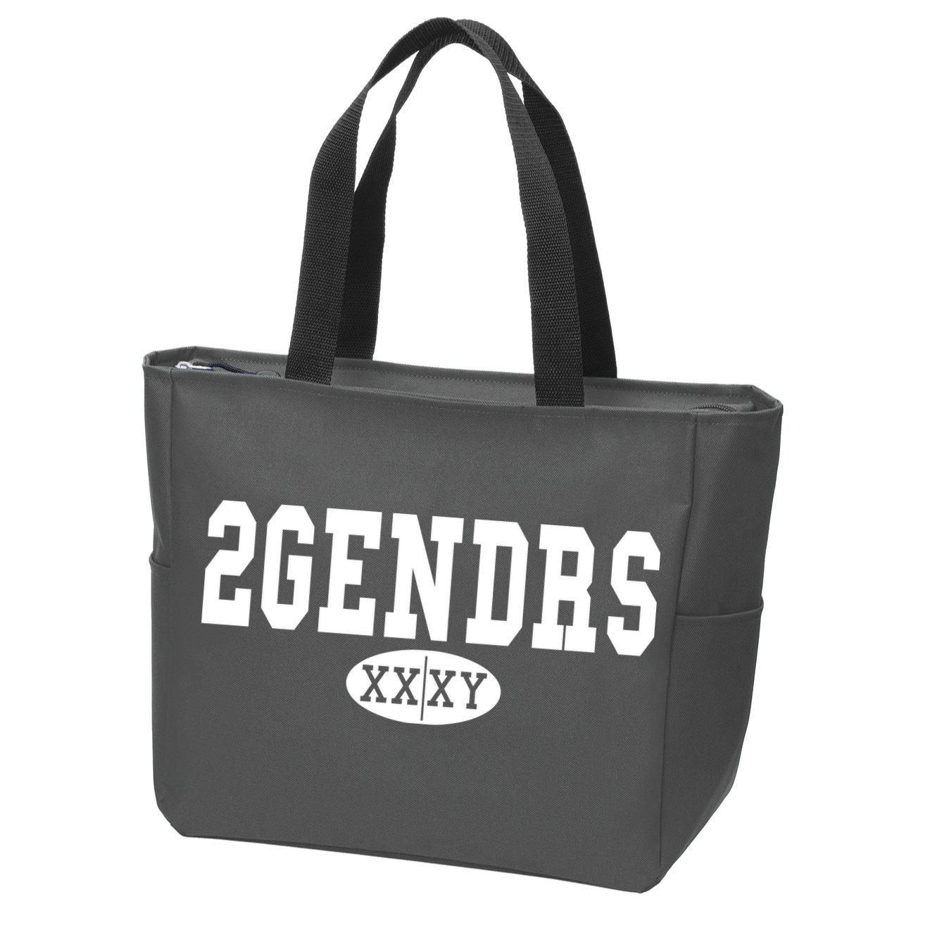 2 Genders Zip Tote Bag