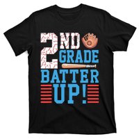 2nd Grade Back To School 2nd Grade Batter Up Baseball T-Shirt