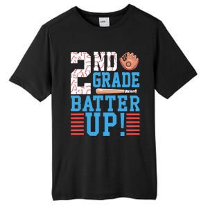 2nd Grade Back To School 2nd Grade Batter Up Baseball Tall Fusion ChromaSoft Performance T-Shirt