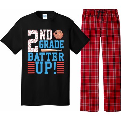 2nd Grade Back To School 2nd Grade Batter Up Baseball Pajama Set