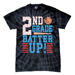 2nd Grade Back To School 2nd Grade Batter Up Baseball Tie-Dye T-Shirt