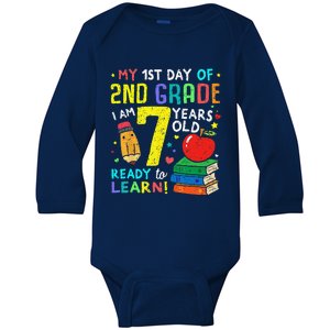 2nd Grade Back To First Day Of School Gift Baby Long Sleeve Bodysuit