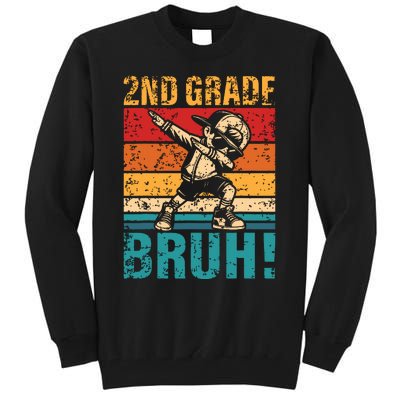 2nd Grade Bruh Dabbing Boy Second Grade Squad Boy Student Tall Sweatshirt