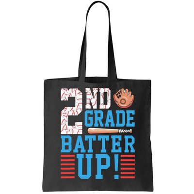 2nd Grade Back To School 2nd Grade Batter Up Baseball Tote Bag