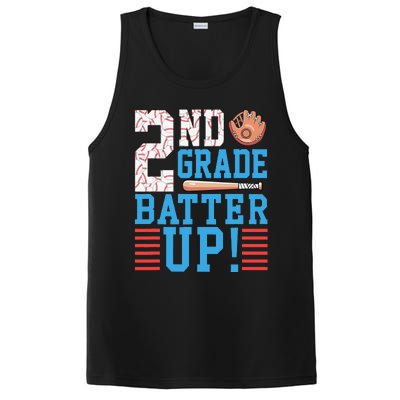 2nd Grade Back To School 2nd Grade Batter Up Baseball PosiCharge Competitor Tank