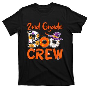 2nd Grade Boo Crew Halloween Gifts Teachers Students Costume T-Shirt