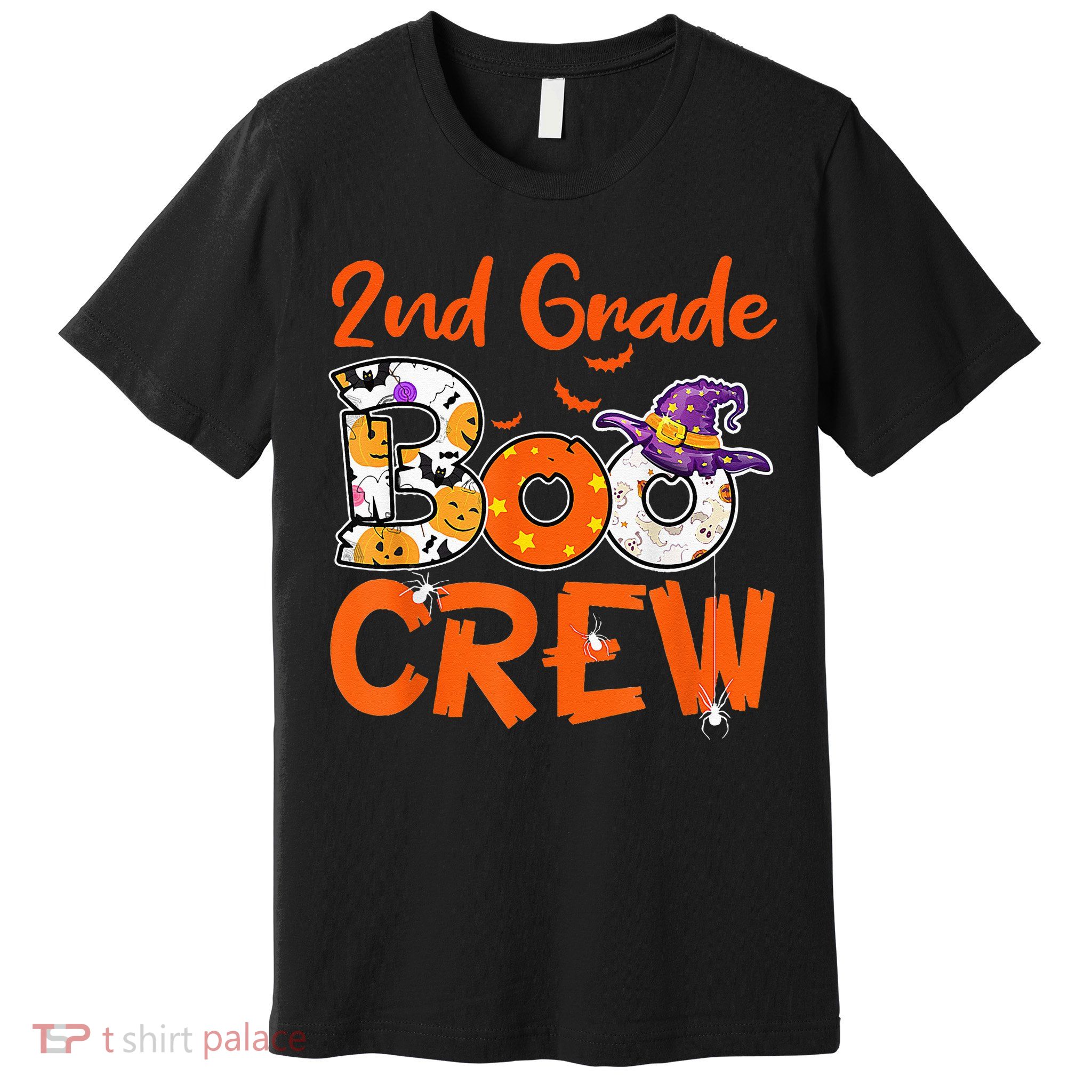 2nd Grade Boo Crew Halloween Gifts Teachers Students Costume Premium T-Shirt