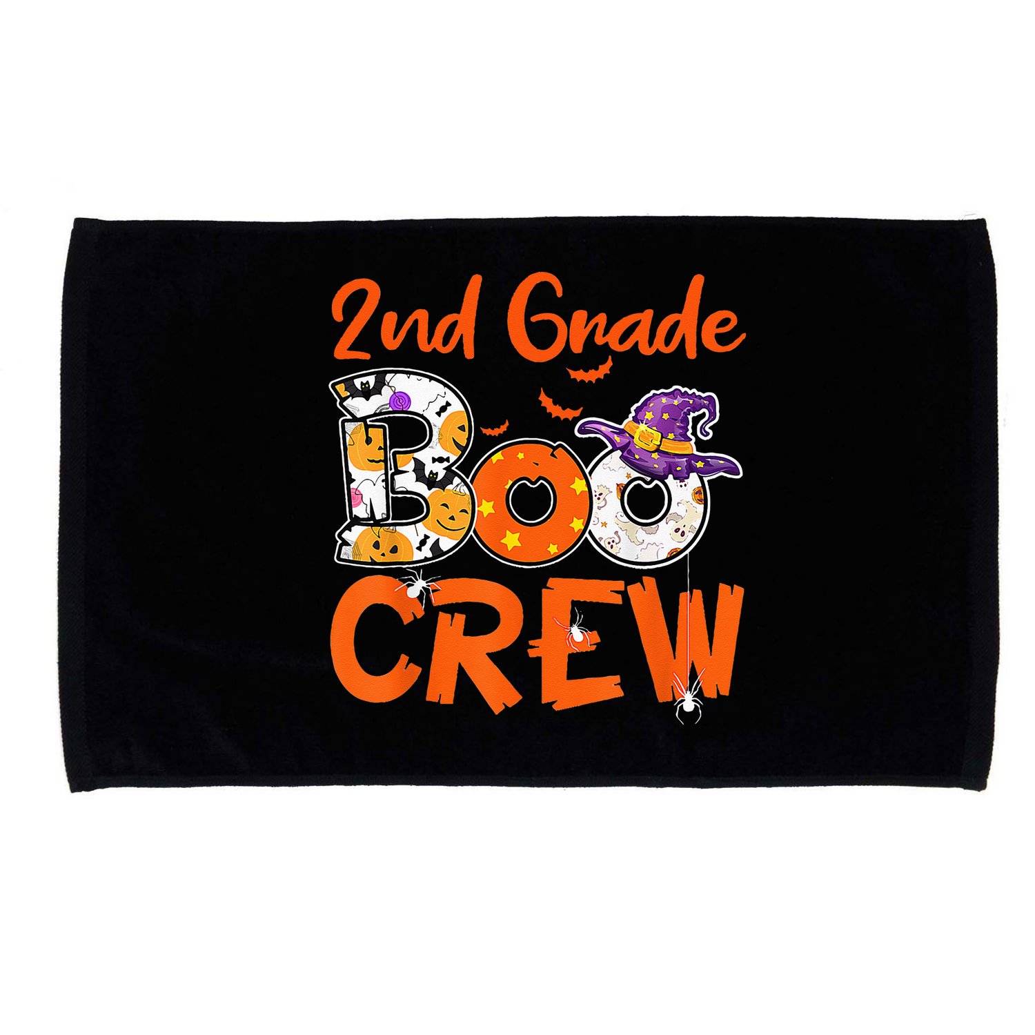 2nd Grade Boo Crew Halloween Gifts Teachers Students Costume Microfiber Hand Towel