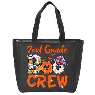 2nd Grade Boo Crew Halloween Gifts Teachers Students Costume Zip Tote Bag