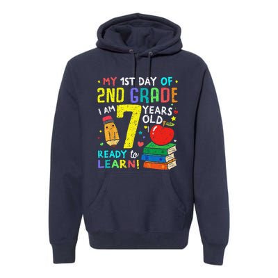 2nd Grade Back To First Day Of School Gift Premium Hoodie