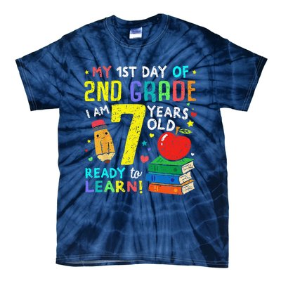 2nd Grade Back To First Day Of School Gift Tie-Dye T-Shirt