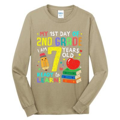 2nd Grade Back To First Day Of School Gift Tall Long Sleeve T-Shirt