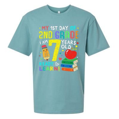 2nd Grade Back To First Day Of School Gift Sueded Cloud Jersey T-Shirt