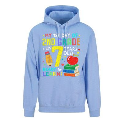 2nd Grade Back To First Day Of School Gift Unisex Surf Hoodie