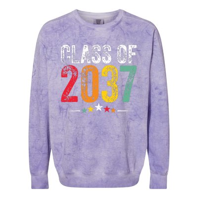 2037 Graduation Class Of 2037 Grow Colorblast Crewneck Sweatshirt