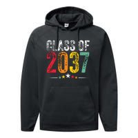 2037 Graduation Class Of 2037 Grow Performance Fleece Hoodie