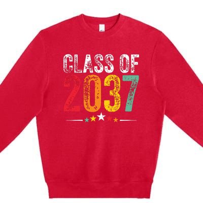 2037 Graduation Class Of 2037 Grow Premium Crewneck Sweatshirt