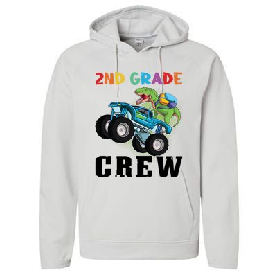 2Nd Grade Crew Second Grade Graduation Meaningful Gift Performance Fleece Hoodie