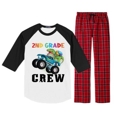 2Nd Grade Crew Second Grade Graduation Meaningful Gift Raglan Sleeve Pajama Set