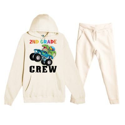 2Nd Grade Crew Second Grade Graduation Meaningful Gift Premium Hooded Sweatsuit Set