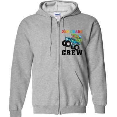 2Nd Grade Crew Second Grade Graduation Meaningful Gift Full Zip Hoodie