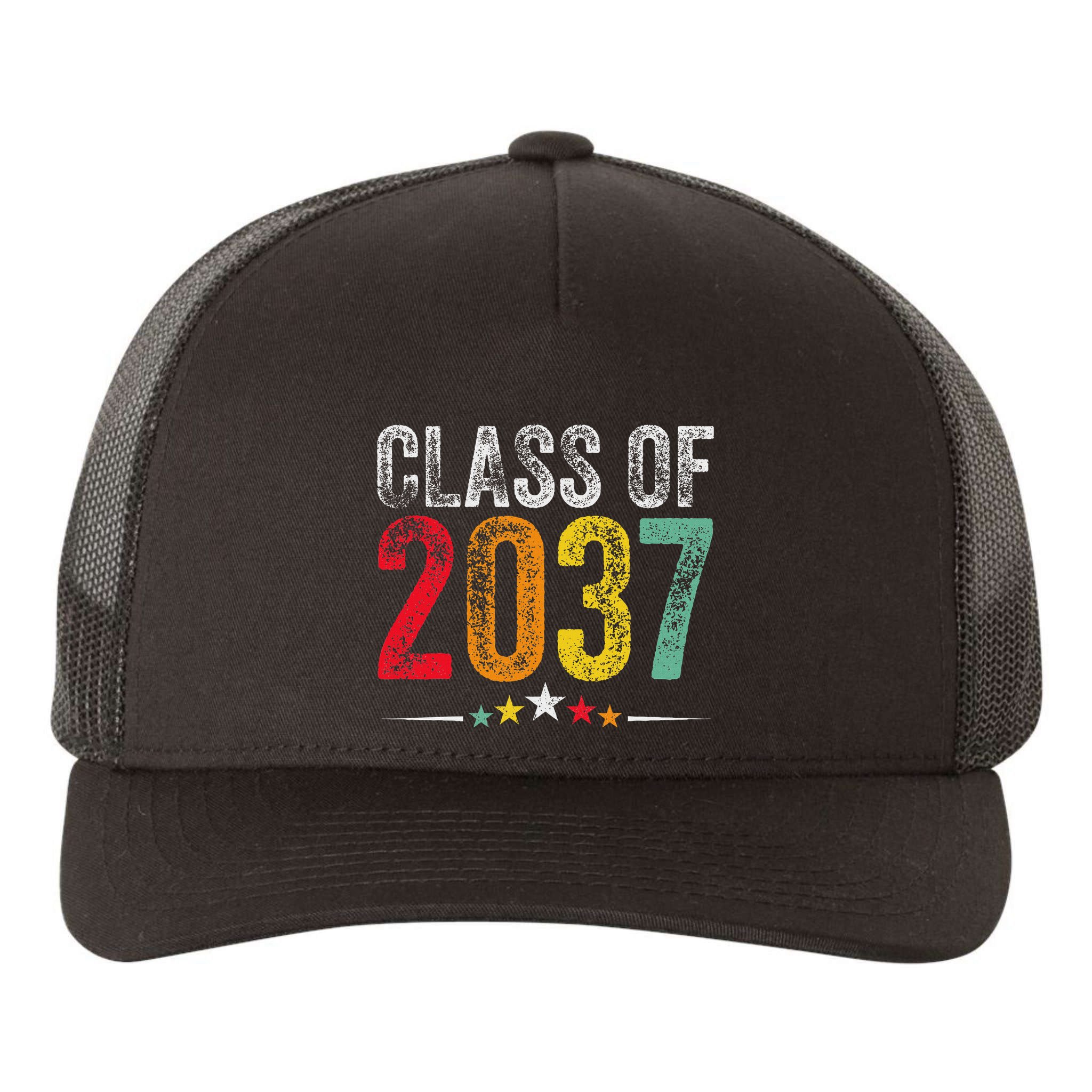 2037 Graduation Class Of 2037 Grow With Me Retro Yupoong Adult 5-Panel Trucker Hat