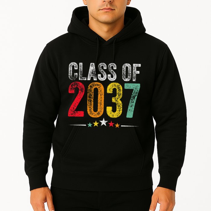 2037 Graduation Class Of 2037 Grow With Me Retro Hoodie