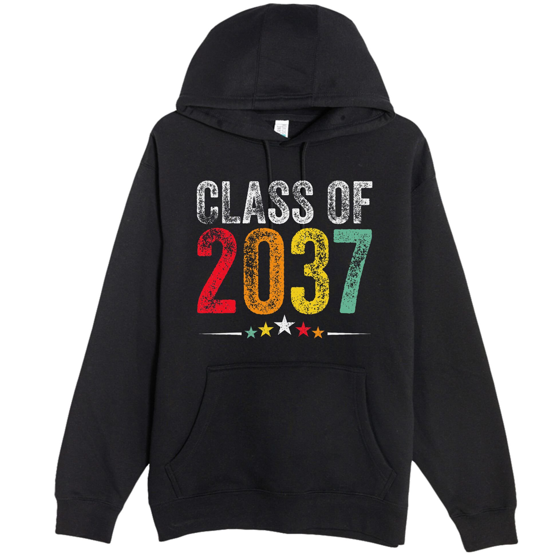 2037 Graduation Class Of 2037 Grow With Me Retro Premium Pullover Hoodie