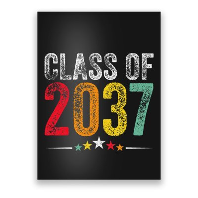 2037 Graduation Class Of 2037 Grow With Me Retro Poster