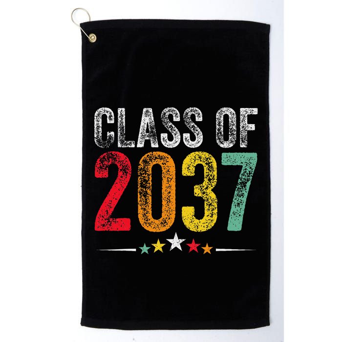 2037 Graduation Class Of 2037 Grow With Me Retro Golf Towel