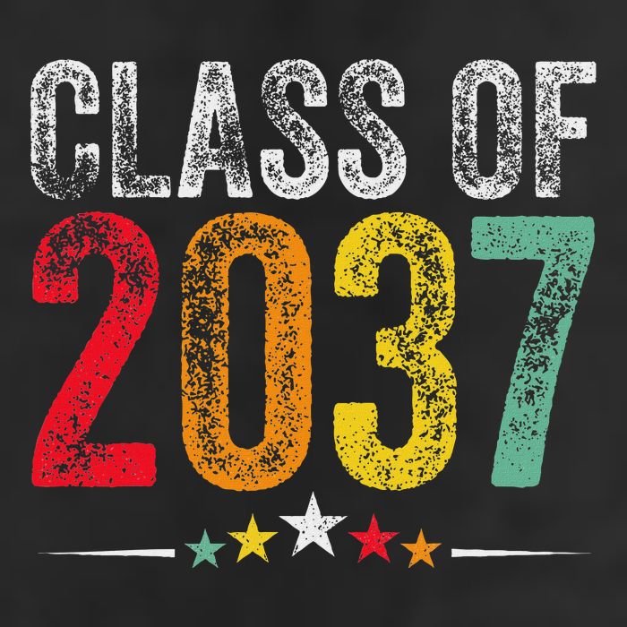 2037 Graduation Class Of 2037 Grow With Me Retro Golf Towel