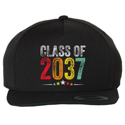 2037 Graduation Class Of 2037 Grow With Me Retro Wool Snapback Cap