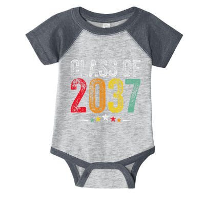 2037 Graduation Class Of 2037 Grow With Me Retro Infant Baby Jersey Bodysuit