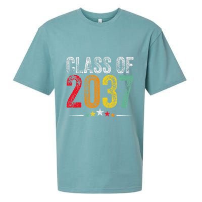 2037 Graduation Class Of 2037 Grow With Me Retro Sueded Cloud Jersey T-Shirt