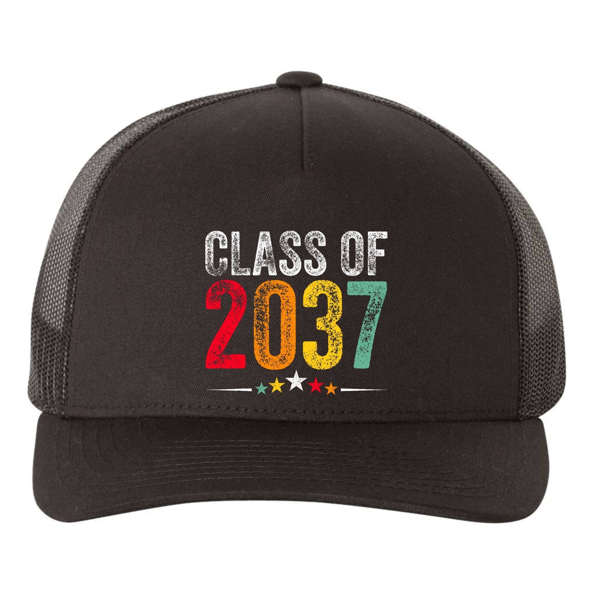 2037 Graduation Class Of 2037 Grow With Me Boy Girl Retro Yupoong Adult 5-Panel Trucker Hat