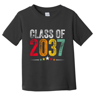 2037 Graduation Class Of 2037 Grow With Me Boy Girl Retro Toddler T-Shirt