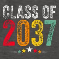 2037 Graduation Class Of 2037 Grow With Me Boy Girl Retro Vector Backpack