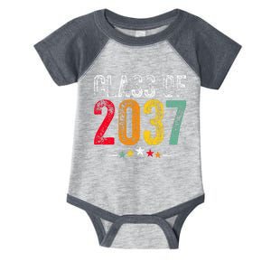 2037 Graduation Class Of 2037 Grow With Me Boy Girl Retro Infant Baby Jersey Bodysuit