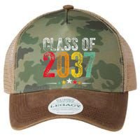 2037 Graduation Class Of 2037 Grow With Me Retro Legacy Tie Dye Trucker Hat