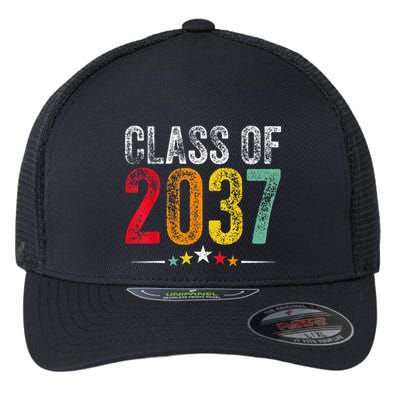 2037 Graduation Class Of 2037 Grow With Me Retro Flexfit Unipanel Trucker Cap